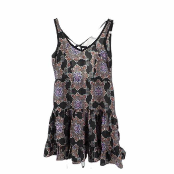 Band of Gypsies Dresses & Skirts - Band of Gypsies XS black kaleidoscope mini dress